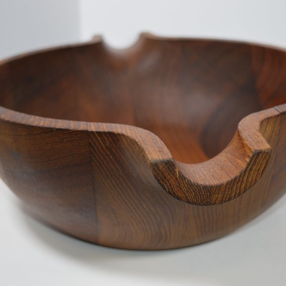 Georg Jensen Henning Koppel Vintage Danish Modern Mid Century Teak Salad Bowl - Picture 2 of 13